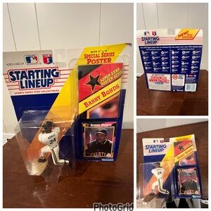 1992 Barry Bonds Starting Lineup Figure Pittsburgh Pirates Special Series Poster